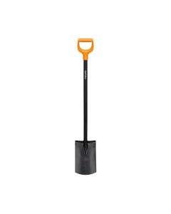 Fiskars 1066717 Solid Rounded Spade - Metal Shaft