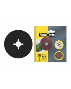 Flexovit Drill Mountable Discs - 125mm - Assorted - Pack of 10