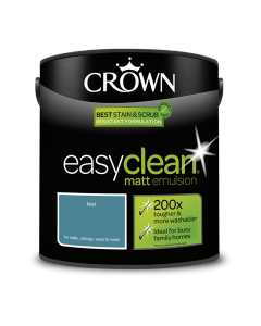 Crown Easyclean Teal - Matt Emulsion Paint - 2.5L