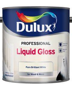 Dulux Professional Gloss Metal & Wood Paint - Pure Brilliant White - 2.5L