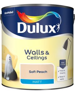 Dulux Matt Emulsion Paint - Soft Peach - 2.5L