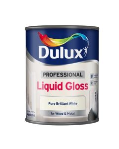 Dulux Professional Gloss Metal & Wood Paint - Pure Brilliant White - 750ml