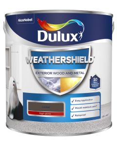 Dulux Weathershield Exterior Gloss Paint - Conker - 2.5L