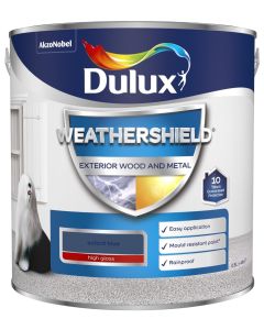 Dulux Weathershield Exterior Gloss Paint - Oxford Blue - 2.5L