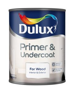 Dulux Wood Primer & Undercoat - White - 750ml