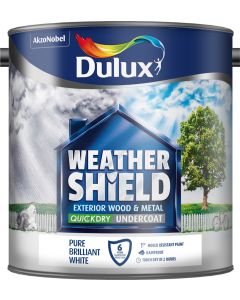 Dulux Weathershield Quick Dry Undercoat - White - 2.5L