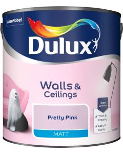 Dulux Matt Emulsion Paint - Pretty Pink - 2.5L