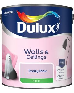 Dulux Silk Emulsion Paint - Pretty Pink - 2.5L