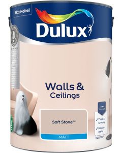 Dulux Matt Emulsion Paint - Soft Stone - 5L