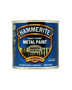 Hammerite Direct To Rust Metal Paint - Smooth Muted Clay - 250ml