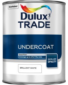 Dulux Trade Undercoat - Brilliant White - 1L