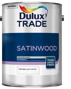 Dulux Trade Satinwood - Pure Brilliant White - 5L