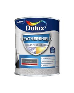 Dulux Weathershield Exterior Gloss Paint - Gallant Grey - 750ml