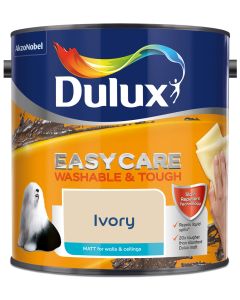 Dulux Easycare Washable & Tough Matt Emulsion - Ivory - 2.5L
