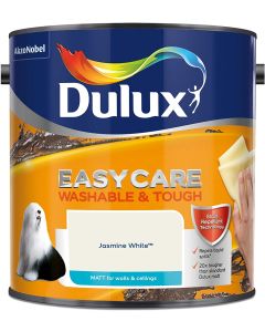 Dulux Easycare Washable & Tough Matt Emulsion - Jasmine White - 2.5L