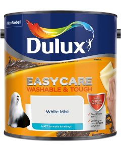 Dulux Easycare Washable & Tough Matt Emulsion - White Mist - 2.5L