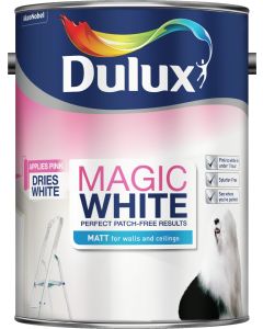 Dulux Magic White Matt Emulsion Paint - Pure Brilliant White - 5L