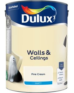 Dulux Matt Emulsion Paint - Fine Cream - 5L
