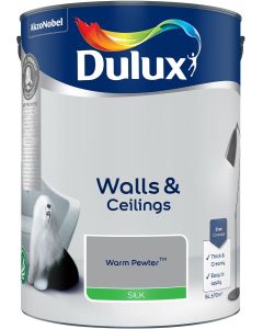 Dulux Silk Emulsion Paint - Warm Pewter - 5L