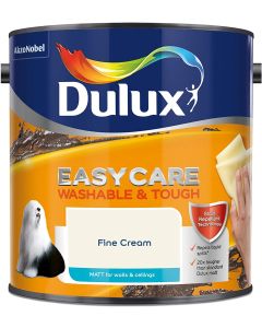 Dulux Easycare Washable & Tough Matt Emulsion - Fine Cream - 2.5L