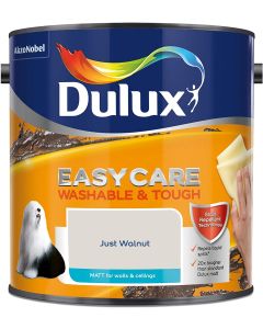 Dulux Easycare Washable & Tough Matt Emulsion - Just Walnut - 2.5L