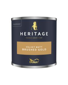 Dulux Heritage Tester Pot - Brushed Gold - 125ml