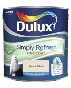 Dulux Simply Refresh One Coat Matt Emulsion Paint - Natural Calico - 2.5L