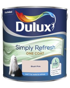 Dulux Simply Refresh One Coat Matt Emulsion Paint - Blush Pink - 2.5L