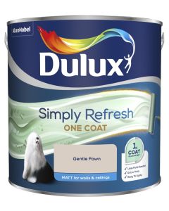 Dulux Simply Refresh One Coat Matt Emulsion Paint - Gentle Fawn - 2.5L
