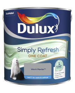 Dulux Simply Refresh One Coat Matt Emulsion Paint - Warm Pewter - 2.5L
