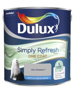Dulux Simply Refresh One Coat Matt Emulsion Paint - Chic Shadow - 2.5L