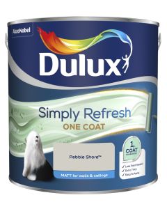 Dulux Simply Refresh One Coat Matt Emulsion Paint - Pebble Shore - 2.5L