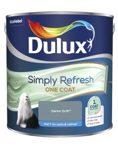 Dulux Simply Refresh One Coat Matt Emulsion Paint - Denim Drift - 2.5L
