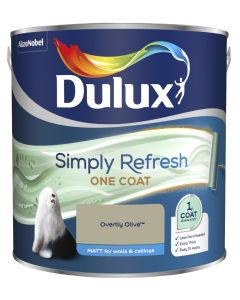 Dulux Simply Refresh One Coat Matt Emulsion Paint - Overtly Olive - 2.5L