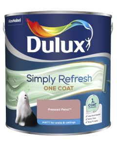 Dulux Simply Refresh One Coat Matt Emulsion Paint - Pressed Petal - 2.5L