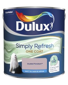 Dulux Simply Refresh One Coat Matt Emulsion Paint - Dusted Fondant - 2.5L