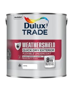 Dulux Trade Weathershield Quick Dry Exterior Flexible Undercoat - 2.5L