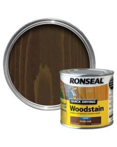 Ronseal Quick Drying Woodstain - Dark Oak (Satin) 250ml