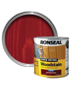 Ronseal Quick Drying Woodstain - Deep Mahogany (Satin) 2.5L