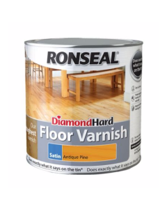 Ronseal Diamond Hard Floor Varnish - Antique Pine (Satin) 2.5L
