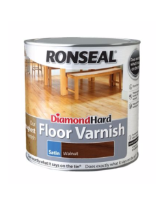 Ronseal Diamond Hard Floor Varnish - Walnut (Satin) 2.5L