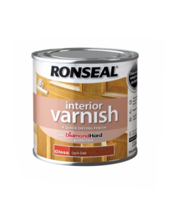 Ronseal Diamond Hard Interior Varnish - Dark Oak (Gloss) 250ml