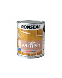 Ronseal Interior Diamond Hard Varnish - Clear (Satin)  250ml