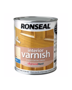 Ronseal Interior Diamond Hard Varnish - Clear (Satin) 750ml