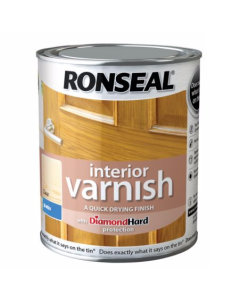 Ronseal Interior Diamond Hard Varnish - Clear (Satin) 2.5L