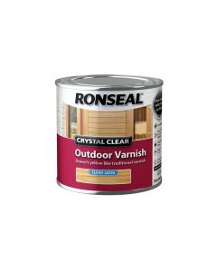 Ronseal Crystal Clear Outdoor Varnish - Clear (Satin) 250ml