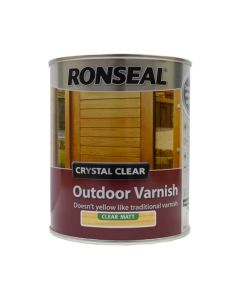 Ronseal Crystal Clear Outdoor Varnish - Clear (Matt) 750ml