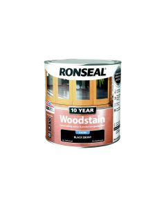 Ronseal 10 Year Woodstain - Ebony (Satin) 250ml