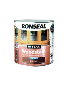 Ronseal 10 Year Woodstain - Dark Oak (Satin) 750ml