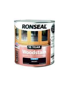 Ronseal 10 Year Woodstain - Walnut (Satin) 750ml